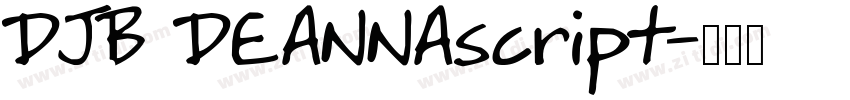 DJB DEANNAscript字体转换